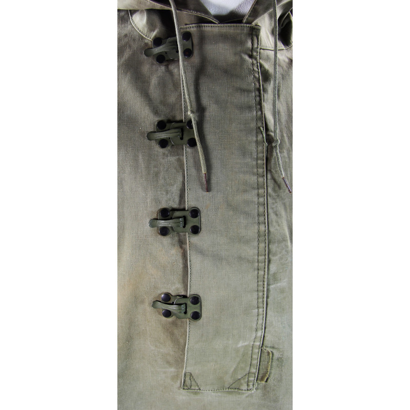 Parka de pluie US Navy, à crochets, Large, S1c Kenneth Adams, US Coast Guard