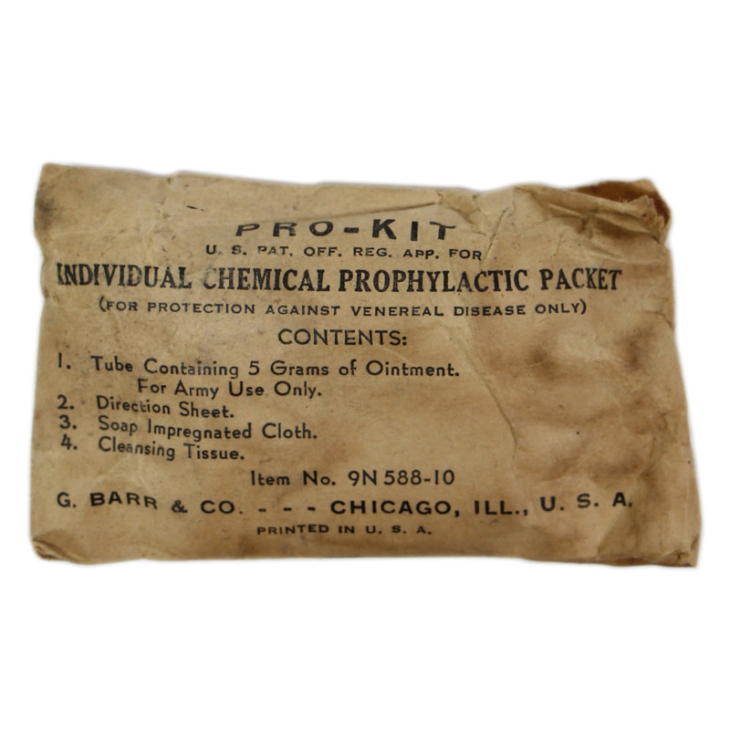 Pro-Kit, US Army, maladies vénériennes, Item No. 9N588-10