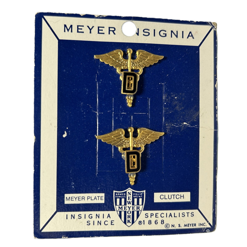 Insignes de col officier, US Army Dental Corps, N.S. Meyer