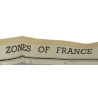 Carte en rayonne, Zones of France, MI9, 1944