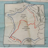 Map, Rayon, Zones of France, MI 9, 1944
