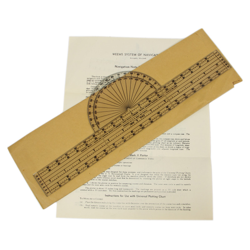 Rapporteur de navigation, Mk II, WEEMS AIRCRAFT PLOTTER, USAAF