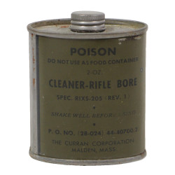 Flacon de solvant, Rifle Bore Cleaner, THE CURRAN CORPORATION, plein