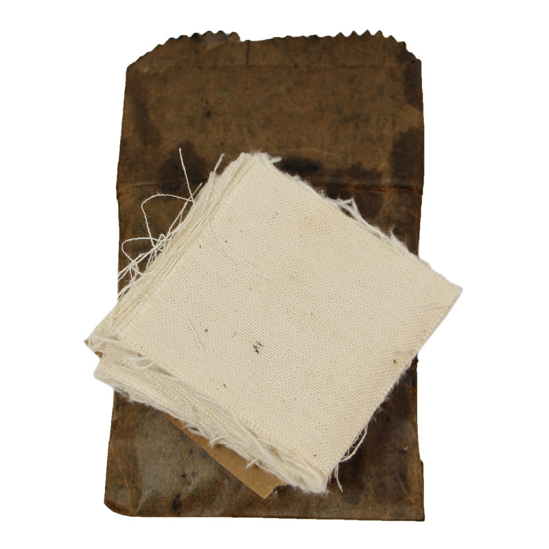 Paquet de chiffons, nettoyage du canon