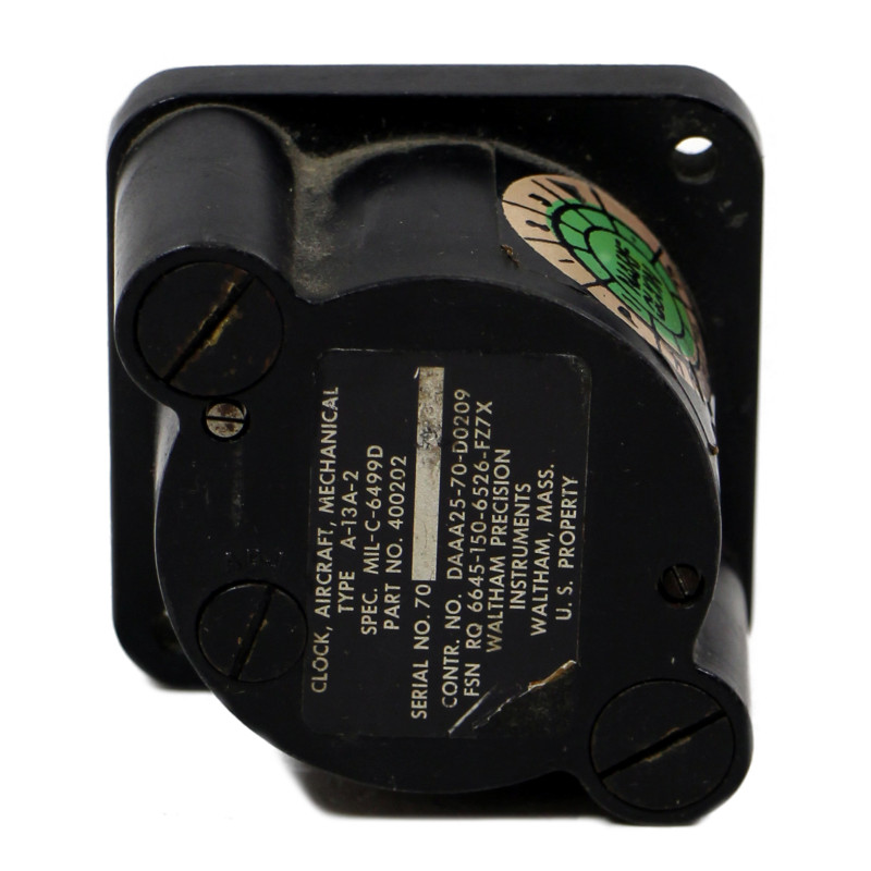Clock, Cockpit, Type A-13A-2, WALTHAM, USAF