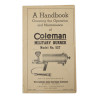 Handbook, Burner, Coleman, Model No. 527, US Army, 1943