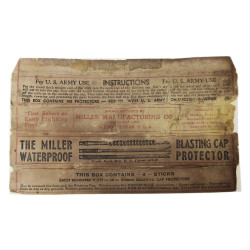 Boîte de capuchons de protection, Blasting Cap Protector, MILLER MANUFACTURING CO., vide