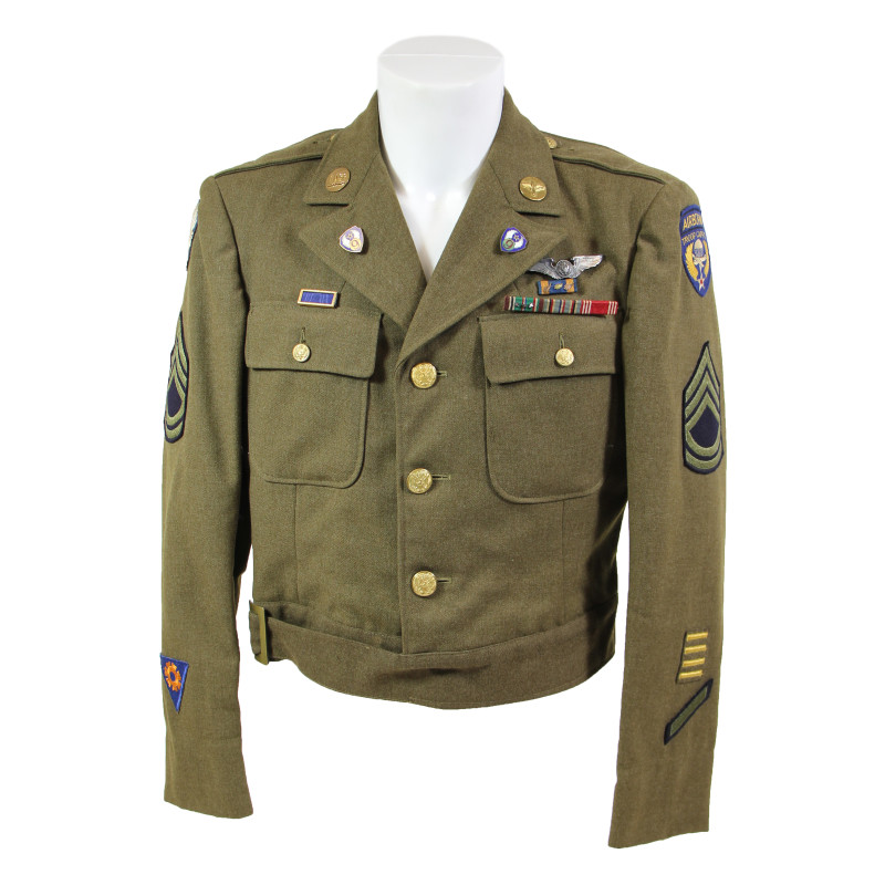 Coat, Wool Serge, Modified, T/Sgt. Andrew O'Meara, 87th TCS, 438th TCG, 9th Air Force, USAAF, D-Day