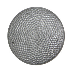 Bouton en aluminium grenelé, R.D., Feldbluse