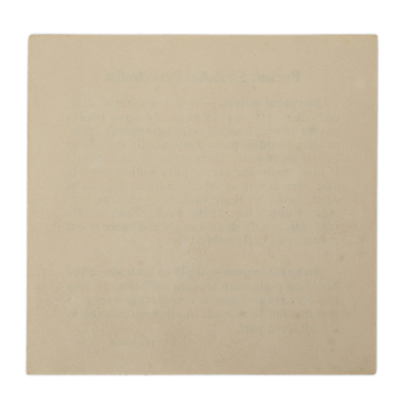 Notice, First-Aid Packet, parachutiste