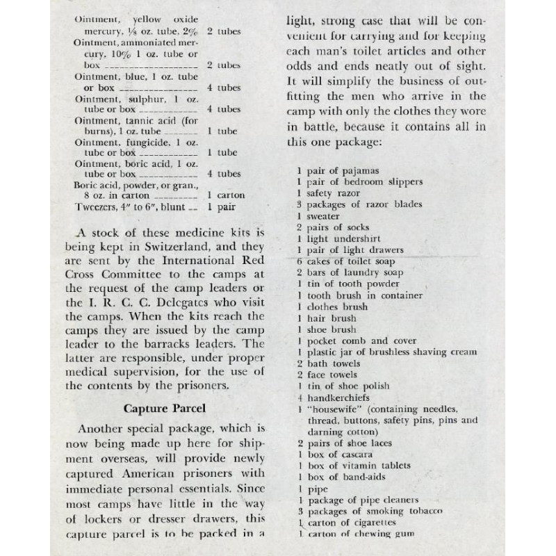 Valise, Capture Parcel, American Red Cross, Large