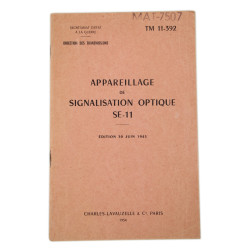 Manuel technique, TM 11-392, Appareillage de signalisation optique SE-11, 1954