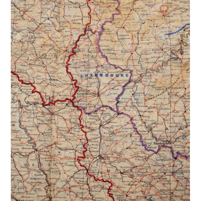 Map, Silk, Escape, C/D, 1943, RAF & USAAF
