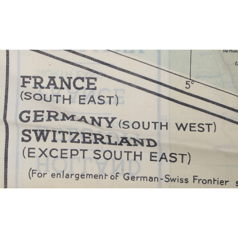 Map, Silk, Escape, C/D, 1943, RAF & USAAF