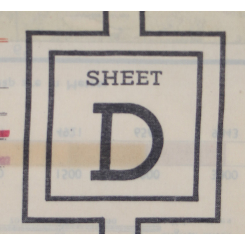 Map, Silk, Escape, C/D, 1943, RAF & USAAF