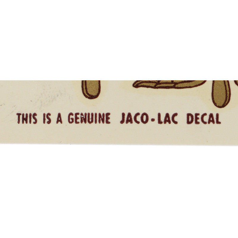 Planche de décalcomanies, US Army Air Corps, JACO-LAC DECAL, état neuf
