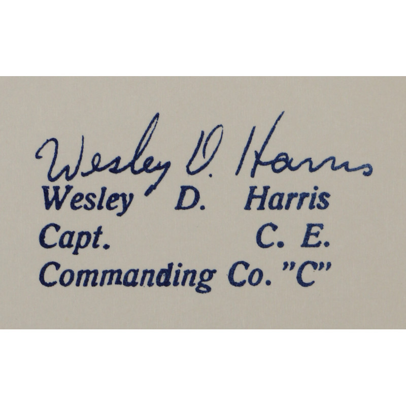 Certificate of Participation, Co. C, 307th Airborne Eng. Bn., 82nd Airborne Division