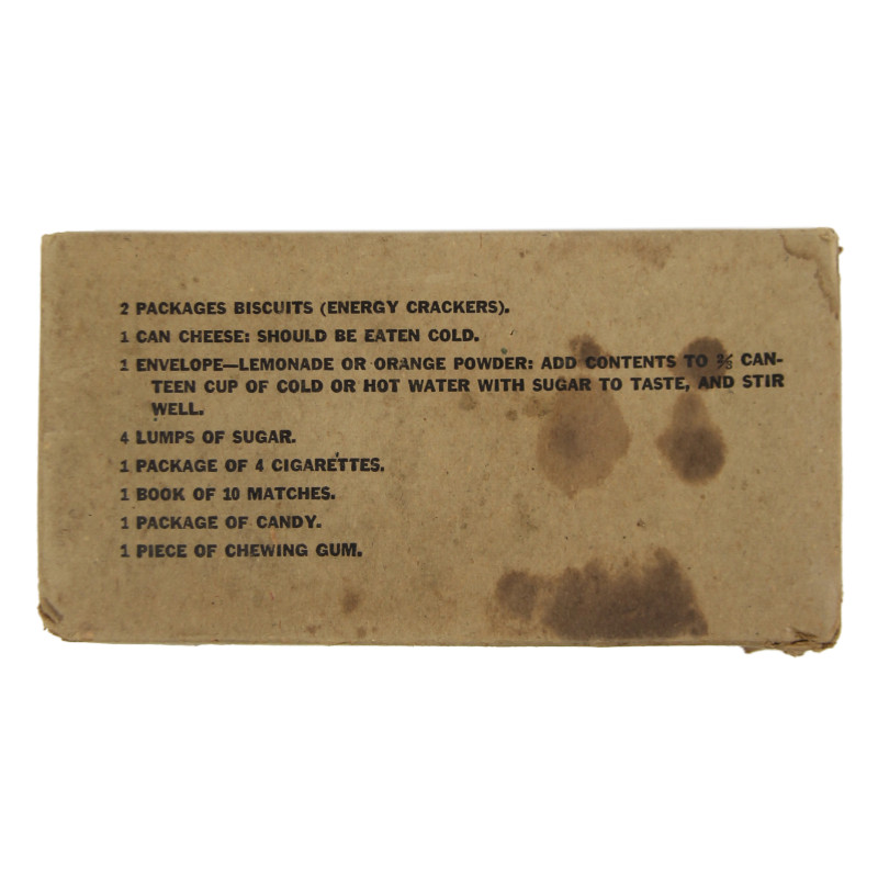 Ration, Type K, Dinner Unit, premier type, complète