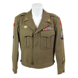 Blouson Ike, T/4 Andrew Korsky, Jr., Co. A, 56th Arm. Eng. Bn., 11th Armored Division, ETO
