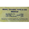 Mask, Oxygen, Type A-10A, USAAF + mike, 1944