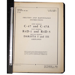 Technical Order, Instructions, Erection and Maintenance, C-47 Skytrain, 1943
