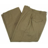 Trousers, Wool Serge, OD, French-Made