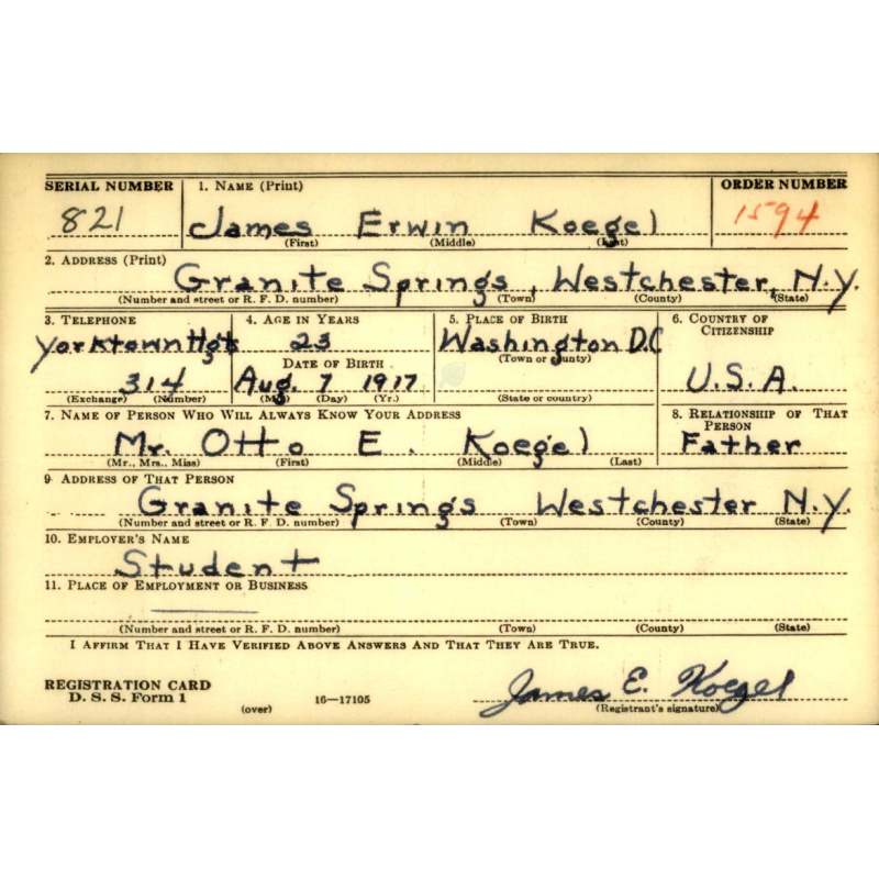 Raincoat, Enlisted Men, Medium, 1942, Pfc. James Koegel, 14th Coast Artillery Regiment