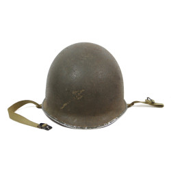 Casque M1, pattes fixes, Pvt. Ramiro Orona, Co. E, 120th Inf. Regt., 30th Infantry Division, WIA, ETO, 1944