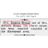 Casque M1, pattes fixes, Pvt. Ramiro Orona, Co. E, 120th Inf. Regt., 30th Infantry Division, WIA, ETO, 1944