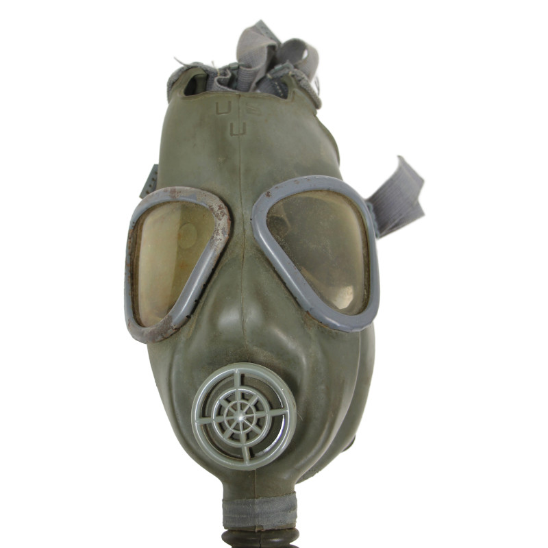 Masque à gaz, Lightweight, OD 3, 1943, complet, Maj. William Stinnett, 9th Air Force, USAAF, ETO