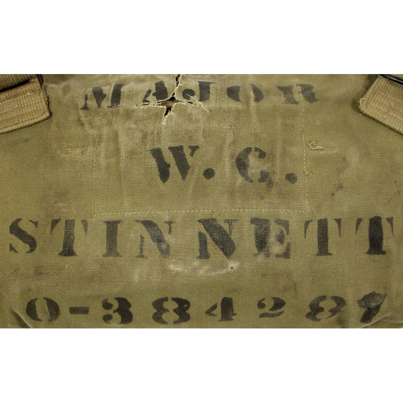 Masque à gaz, Lightweight, OD 3, 1943, complet, Maj. William Stinnett, 9th Air Force, USAAF, ETO
