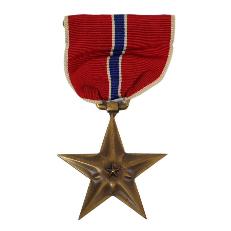 Medal, Bronze Star, in Case, Pvt. William Loughran, Co. G, 18th Inf. Regt., 1st Infantry Division, MTO & ETO