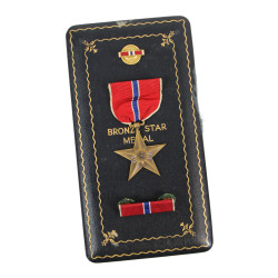 Coffret médaille, Bronze Star, Pvt. William Loughran, Co. G, 18th Inf. Regt., 1st Infantry Division, MTO & ETO
