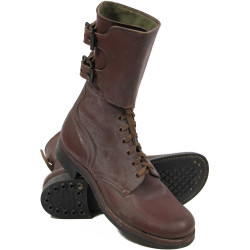 Boots, Service, Combat (Buckle Boots), Size 9 C, 1944, Named