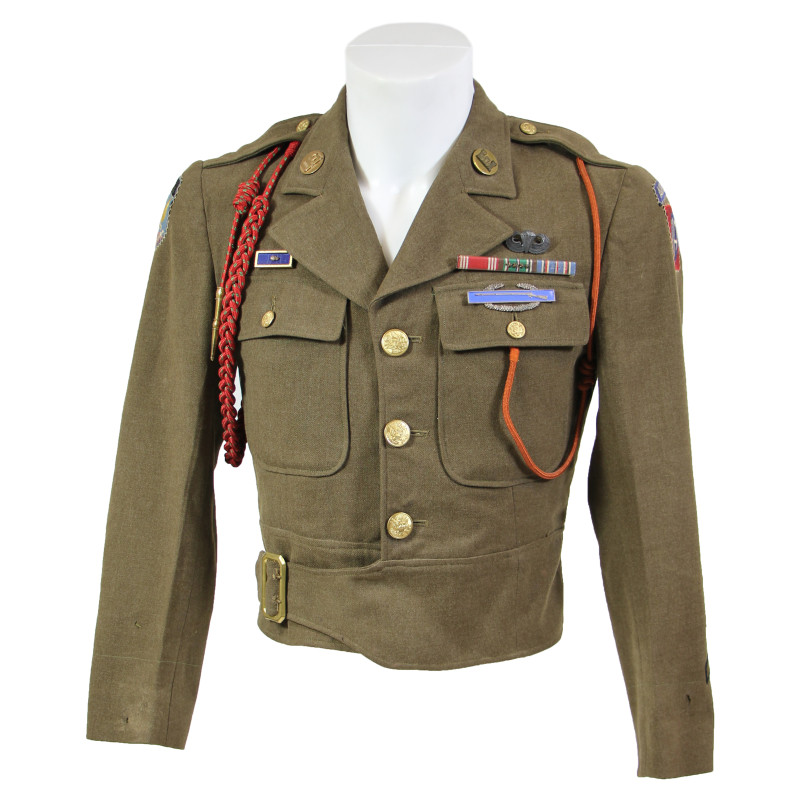 Veste de sortie retaillée, 35S, 307th Engineer Bn., 82nd Airborne Division, ETO