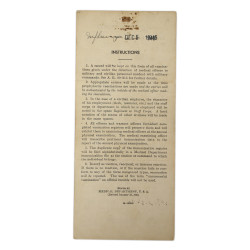 Register, Immunization, Cpl. Harold Foster, 80th General Hospital, PTO