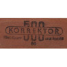 Eraser, Pencil, German, KORREKTOR