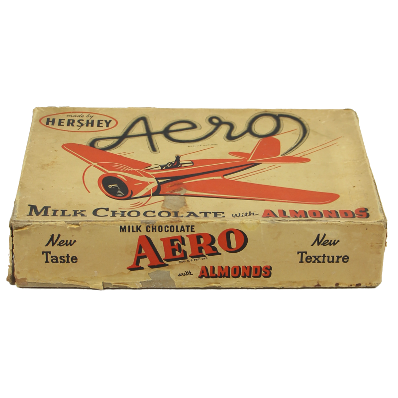 Boîte de barres chocolatées, Aero, HERSHEY, vide