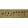 Sacoche médicale et calot, Maj. Salvador Castañares, OSS, MTO & ETO