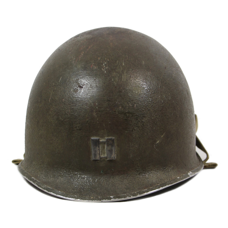 Helmet M1, Fixed Loops, Cpt. William Fitzner, 103rd Engineer Combat Bn., ETO