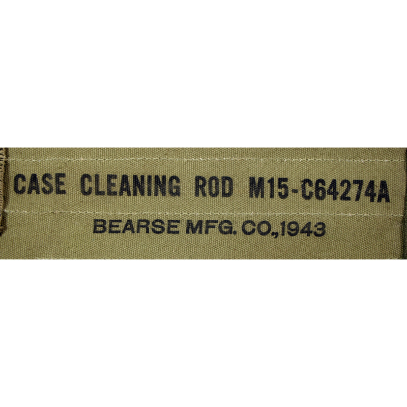Nécessaire de nettoyage, Browning M2, calibre .50, Cleaning Rod, M15-C64274A, 1943