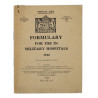 Booklet, British, Formulary for Use in Military Hospitals, 1943