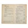 Manual, Belgian, Formulaire du Service de Santé de l'Armée, 1939