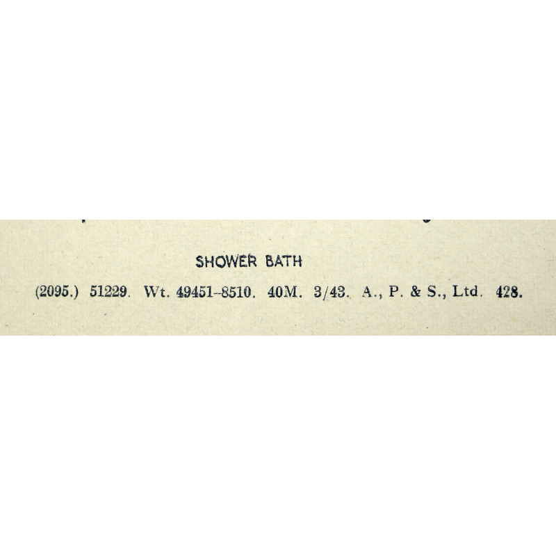 Manuel britannique, Handbook of Military Hygiene, 1943