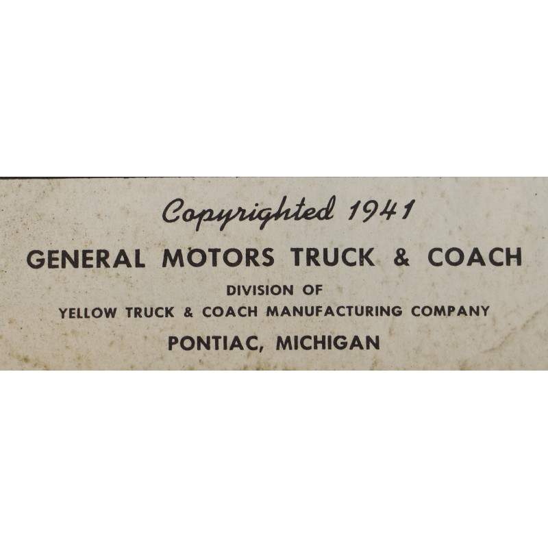 Manual, Maintenance, TM 10-1147, Models CCKW 352 & 353, 1941