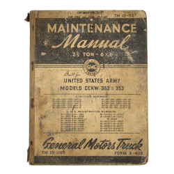 Manual, Maintenance, TM 10-1147, Models CCKW 352 & 353, 1941