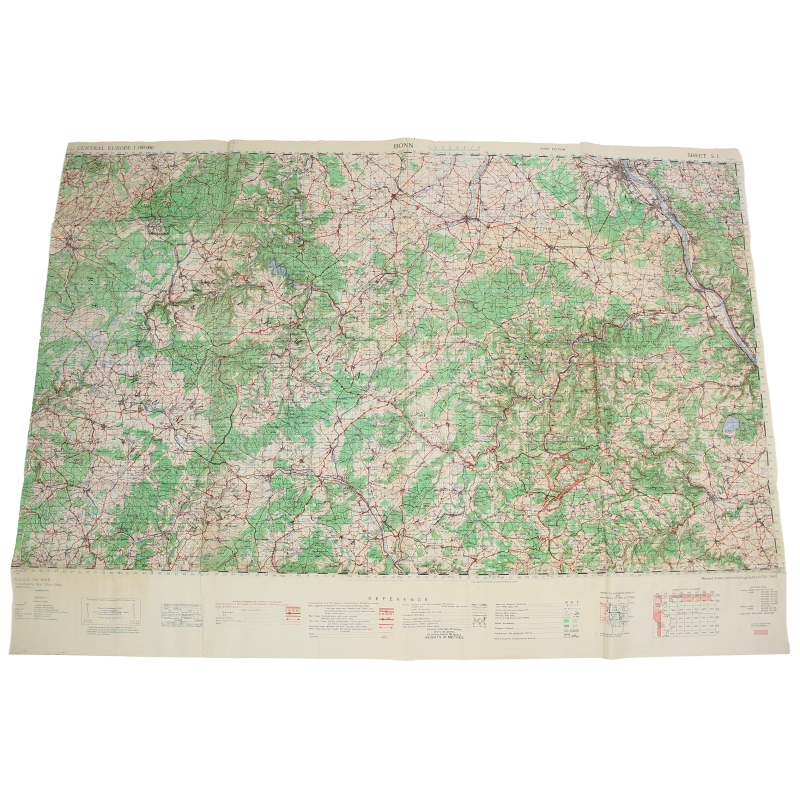 Lot of Four Allied Maps, Belgium and Germany, 1944, 504th PIR, 82nd Airborne Division