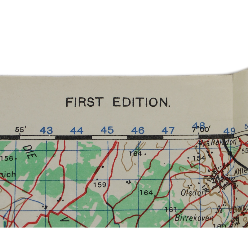 Lot de quatre cartes alliées, Belgique et Allemagne, 1944, 504th PIR, 82nd Airborne Division