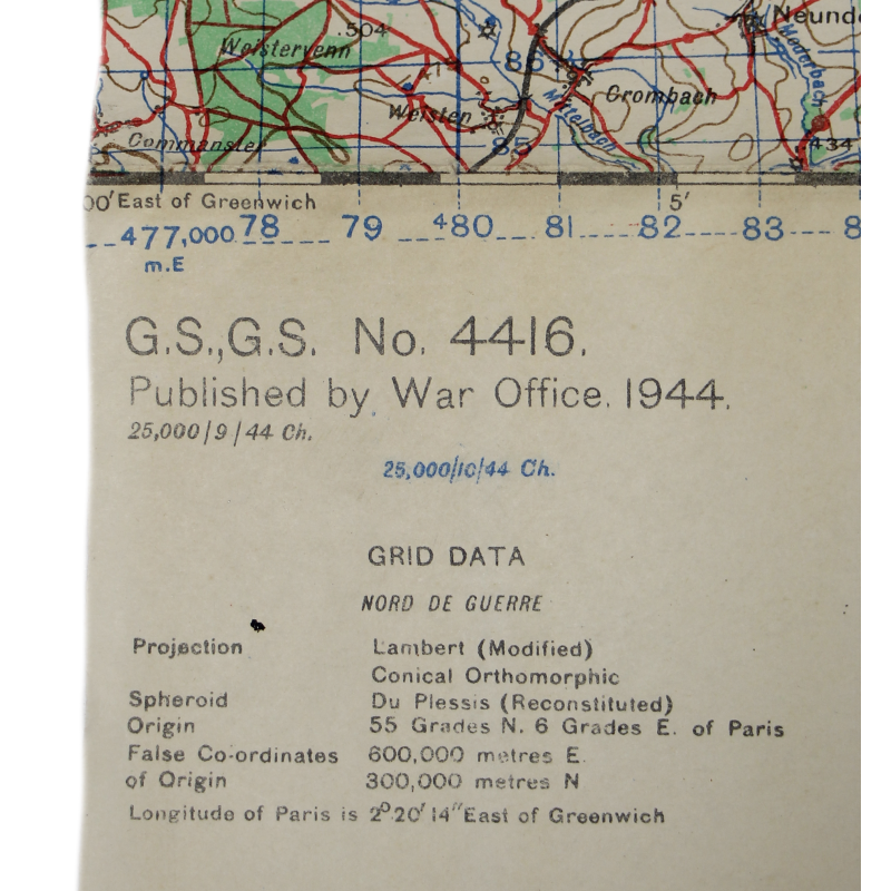 Lot of Four Allied Maps, Belgium and Germany, 1944, 504th PIR, 82nd Airborne Division