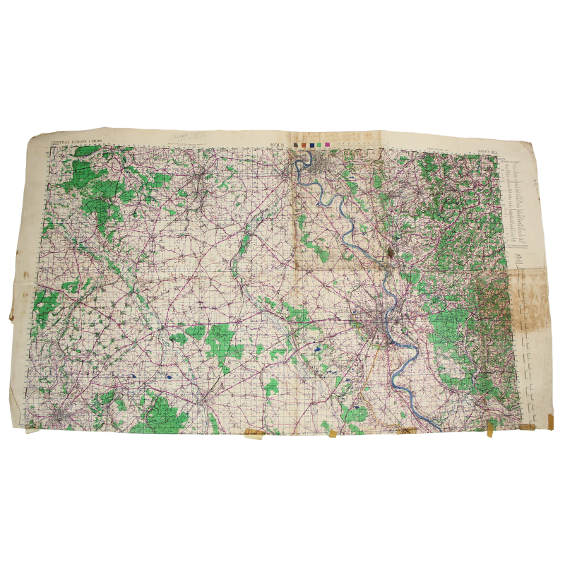 Lot de quatre cartes alliées, Belgique et Allemagne, 1944, 504th PIR, 82nd Airborne Division